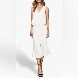 Reiss Viola Sheer Layered Midi Dress